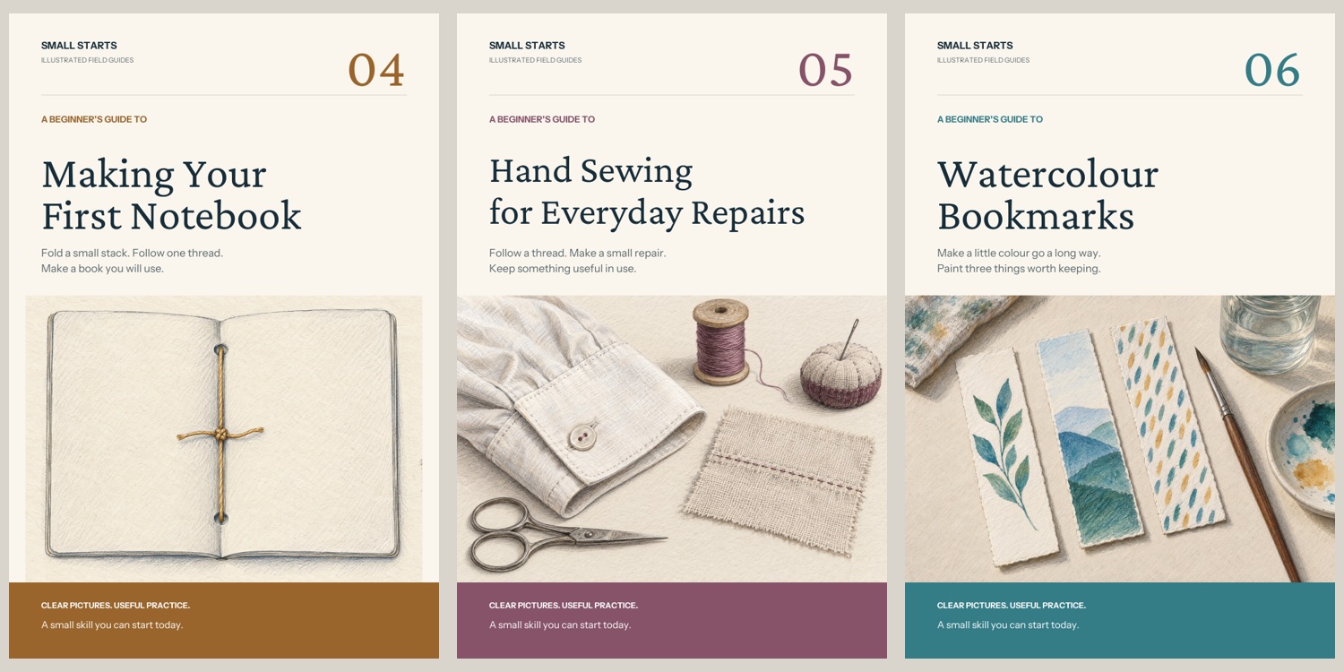 The three second-collection guide covers