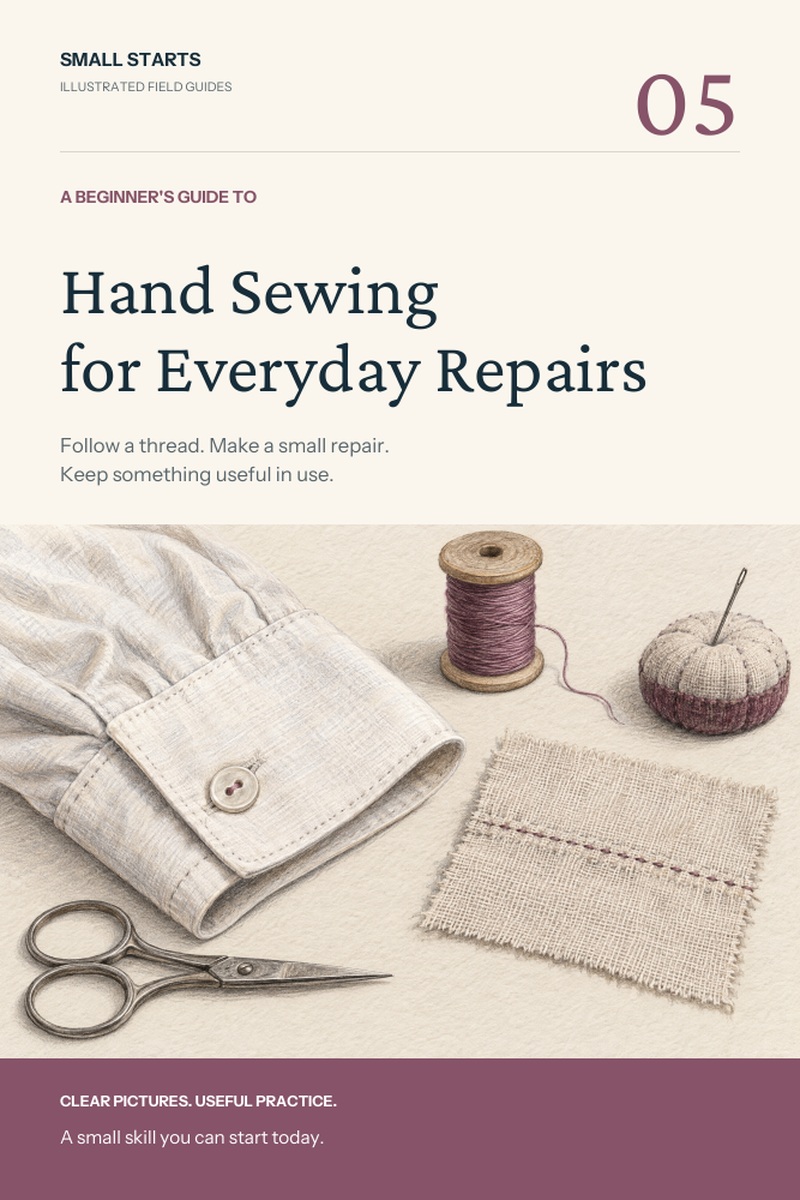 Hand Sewing for Everyday Repairs guide cover